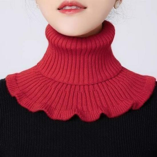 Women's Cozy Cervical Neck Warmer Snood – Soft Core-Spun Yarn Pullover for Fall & Winter