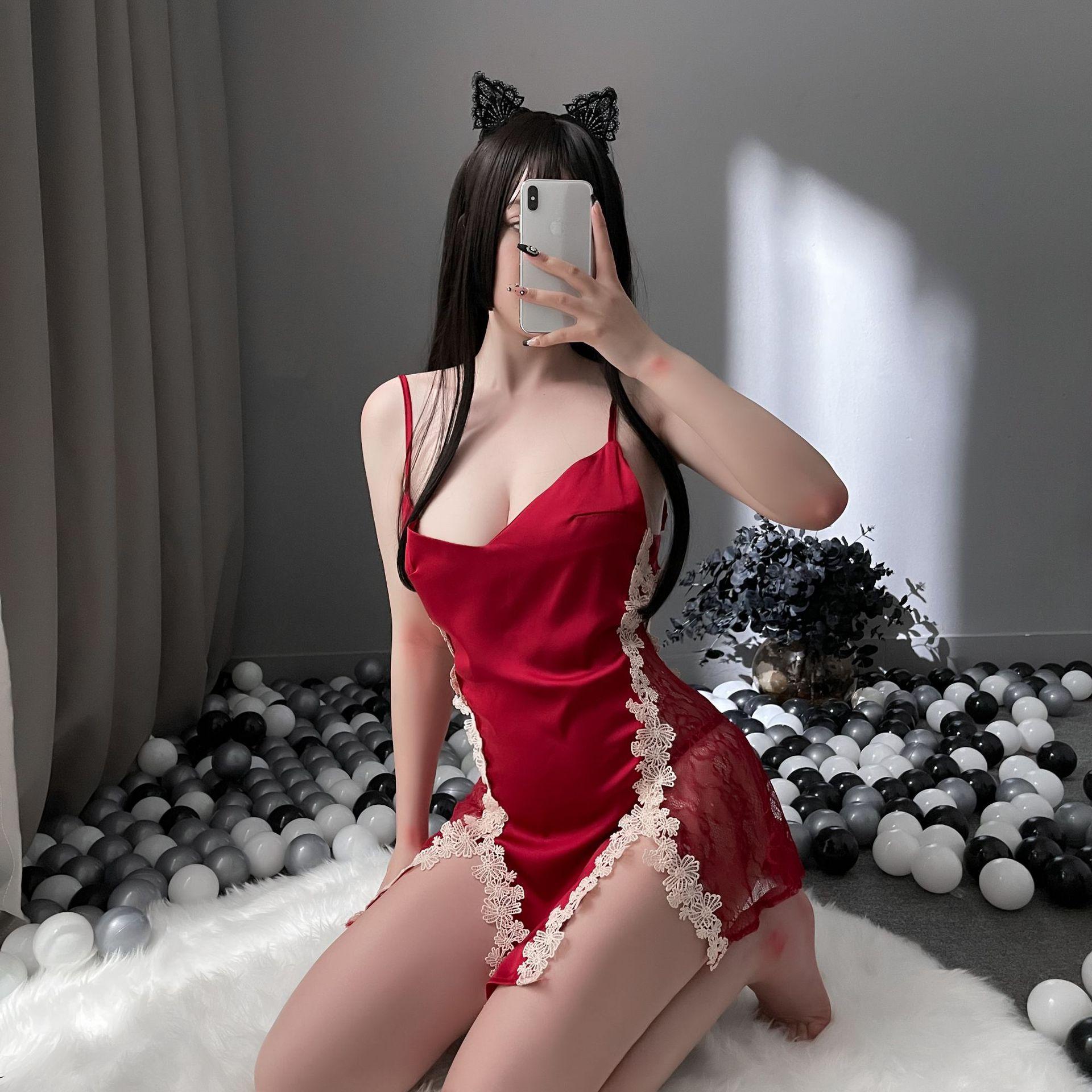 

Новая сексуальная женская сексуальная кружевная юбка на подтяжках, страстный костюм, большой размер, перспектива, горячая ночная рубашка на подтяжках average size (80-57.5 kg)