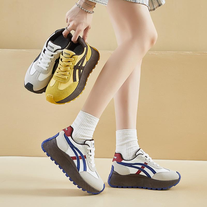 ins Forrest Gump shoes women's spring new height increase student running sports casual shoes street shot BN