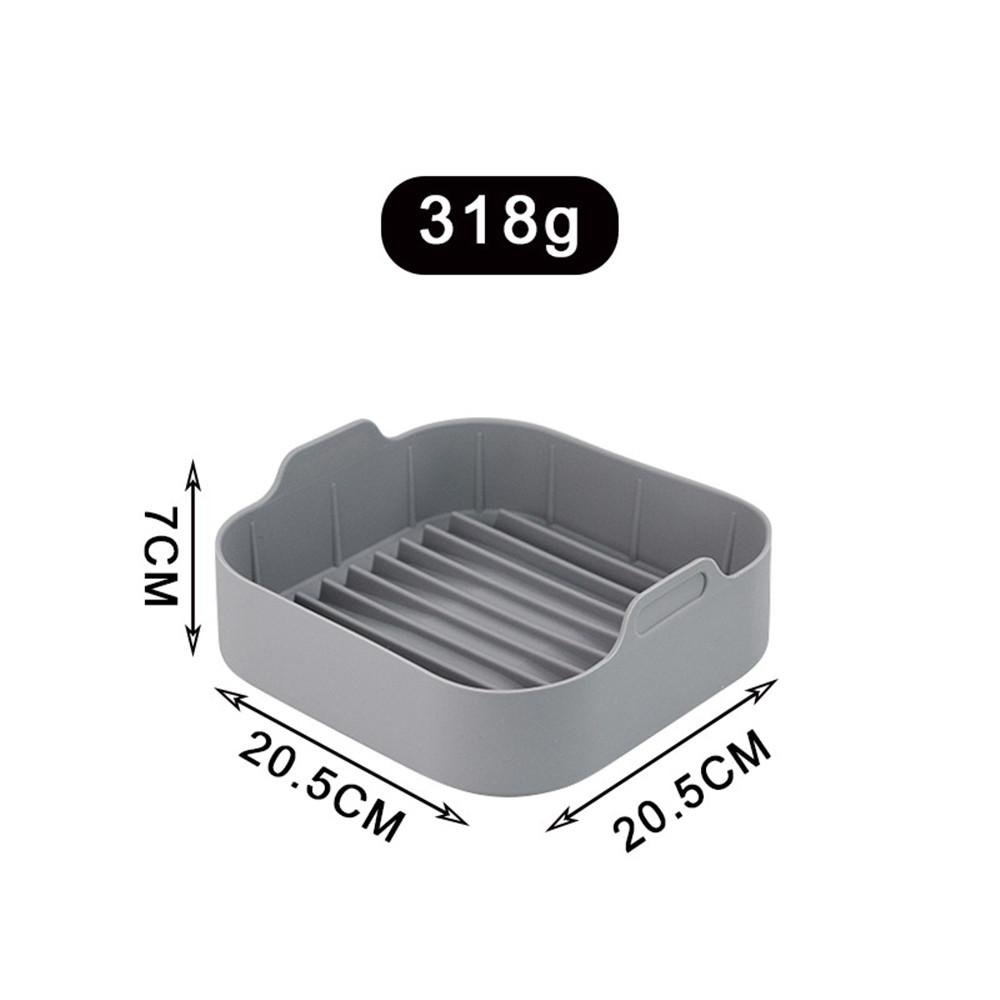 Silicone Air Fryer Pot Square round Airfryers Oven Baking Tray Bread Fried Chicken Pizza Basket Mat Kitchen Accessory