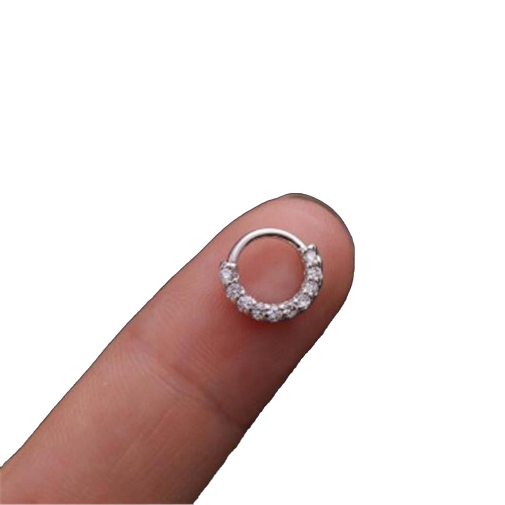 1PC Nose Hoop Helix Cartilage Earring Cz Daith Snug Rook Tragus Ring Ear Piercing Jewelry Accessories