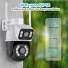 Dual Screen 8MP PTZ Wifi Camera Night Vision Surveillance IP Camera Human Detection 4MP Security Protection CCTV Outdoor