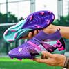 New Men Soccer Shoes High-Quality Outside High Ankle Ultralight Indoor Football Boots Boys Athletic Shoes Futsal Anti-Skid Athletic Shoes