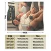 Heated Rivalry Knitted Blankets Flannel Hollanov Lightweight Throw Blanket for Outdoor Travel Bed Rug