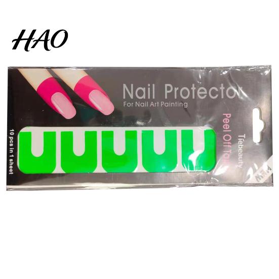 U-shape Nail Peel Off Tape Spill Proof Manicure Disposable Accessories Polish Protector for Women U-Shape зелёный