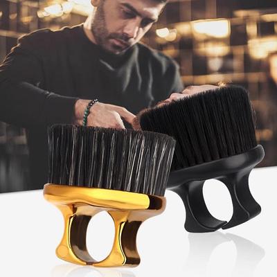 Brosse à doigts pour coiffeur Brosse de coupe pour barbier Brosse à cheveux de nettoyage Brosse à poussière pour le cou Outils de coiffage professionnels pour salon de coiffure