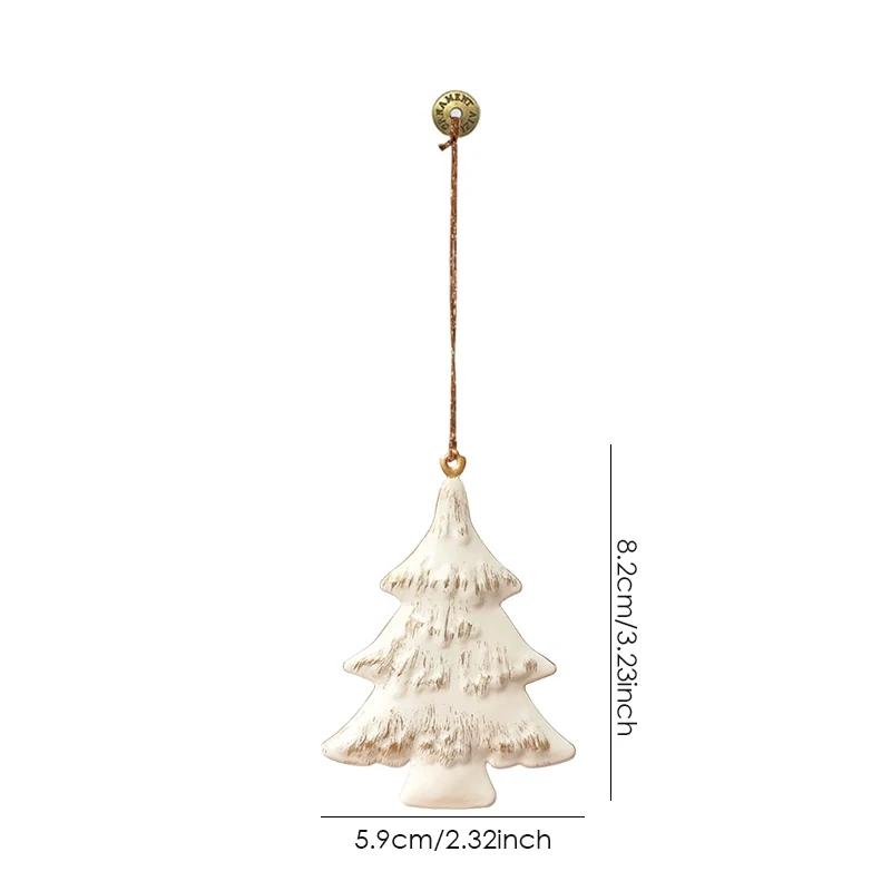 Retro Christmas Decoration Iron Pendant Christmas Tree Room Party Holiday Decorative Metal Home Ornaments Shoot Prop Key Lanyard