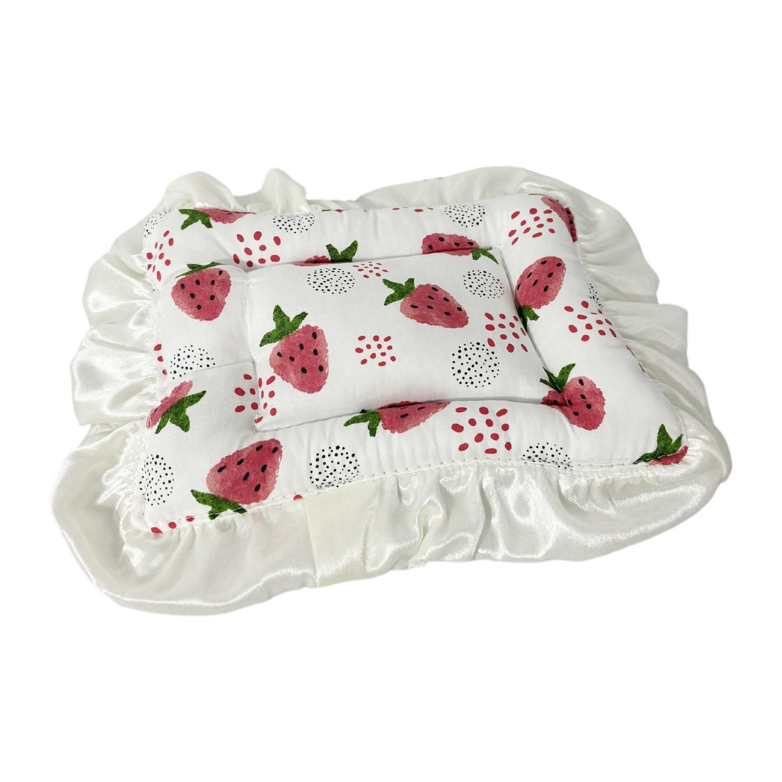 

Хлопковый ящик для хранения кукол для кукольного матраса, постельного белья, кукольной корзины, колыбели, прогулочной коляски, кружевной коврик One Size