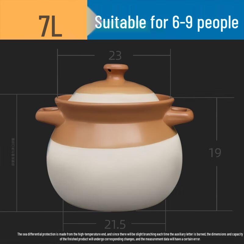 Chuidahuang Vintage Clay Stew Pot