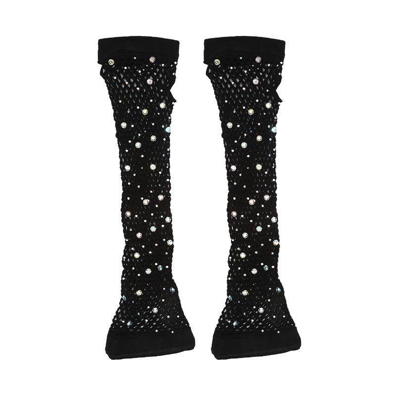 Mesh Gloves Fingerless Fishnet Gloves Mittens Sheer Wear Fancy Dress For Womens Sexy Girls Punk Goth Dance Glove
