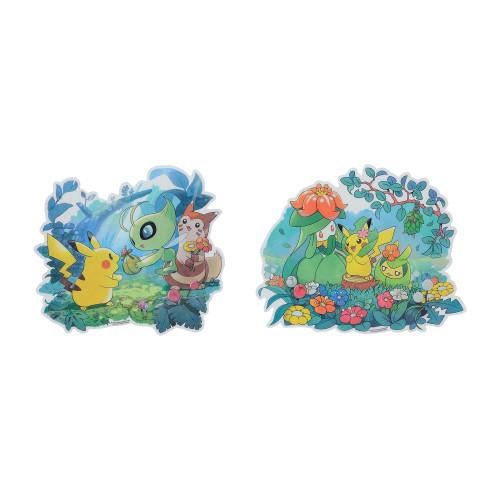 

[Покемон] Наклейка на стену Pokemon Center, набор из 2 штук: Цветочный Декор и Лесной Подарок