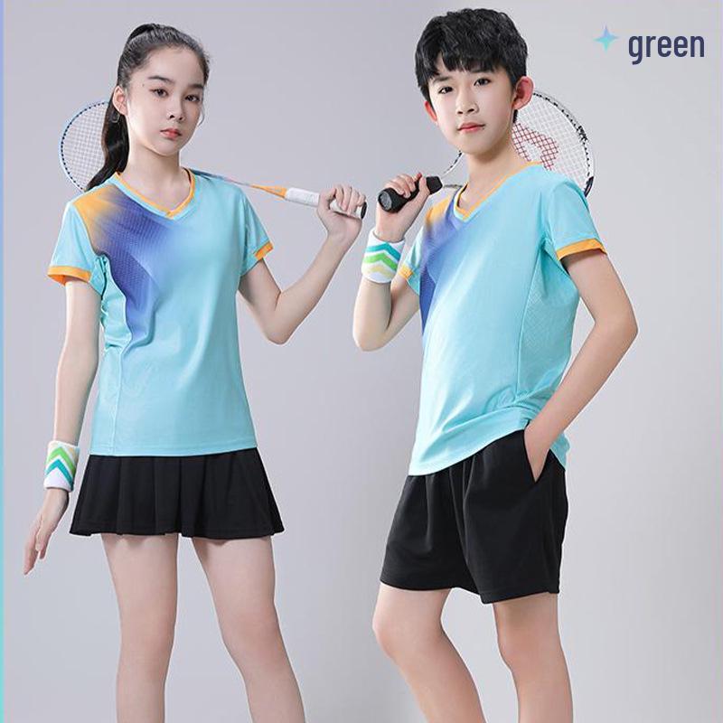 Unisex Quick-Dry Sports Set: Badminton, Table Tennis, Volleyball Training Uniform for Men, Women & Kids