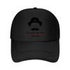 Silhouette with Hat and Moustache Inspirational Quote Mesh Baseball Cap