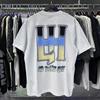 2026 Summer Unisex Rhinestone Hustler Alien UFO Observer Graphic Cotton T-Shirt Retro Sci-Fi Streetwear Short Sleeve Tee Men Women