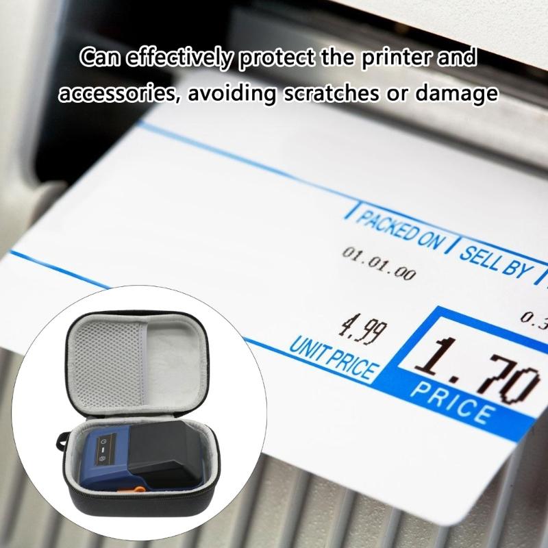 Shockproof Bag for T50M Label Maker Hard Pouch Storage Pouch Scratch Resistant Carrying Case EVA Bag Black