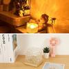 Dynamic Rotating Water Ripple Projector Night Light 16Colors Flame Crystal Lamp for Bedside Living Room Bedroom Dynamic Rotating
