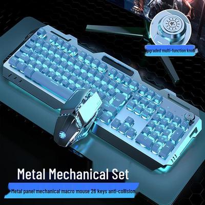 GX80 Wired Mechanical Keyboard, Mouse & Headset Set for E-sports Gaming Laptops