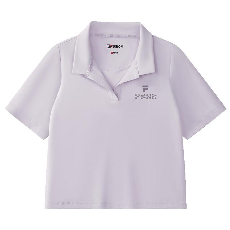 FILA FUSION Women s Knitted Short Sleeve Polo Shirt S