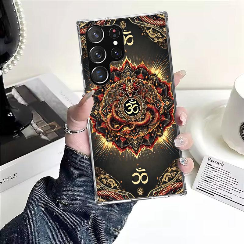 Mandala Chakra Insist Yoga Soft Phone Case For Samsung Galaxy S22 S23 S24 S25 Edge S26 Ultra S20 FE S21 Plus + Fundas Coque Gala