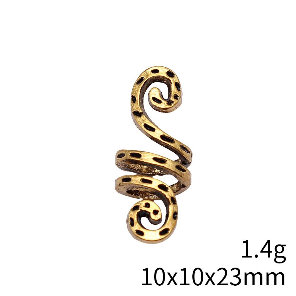Hammered Texture Tube Spacer Beads Alloy Loose Beads For DIY Bracelet Dreadlocks Hair Braiding Jewelry Making Parts