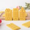 European Retro Architecture Cookie Cutters Amsterdam Buildings Shape DIY Biscuit Stamp Fondant Embosser Cake Decorating Tools