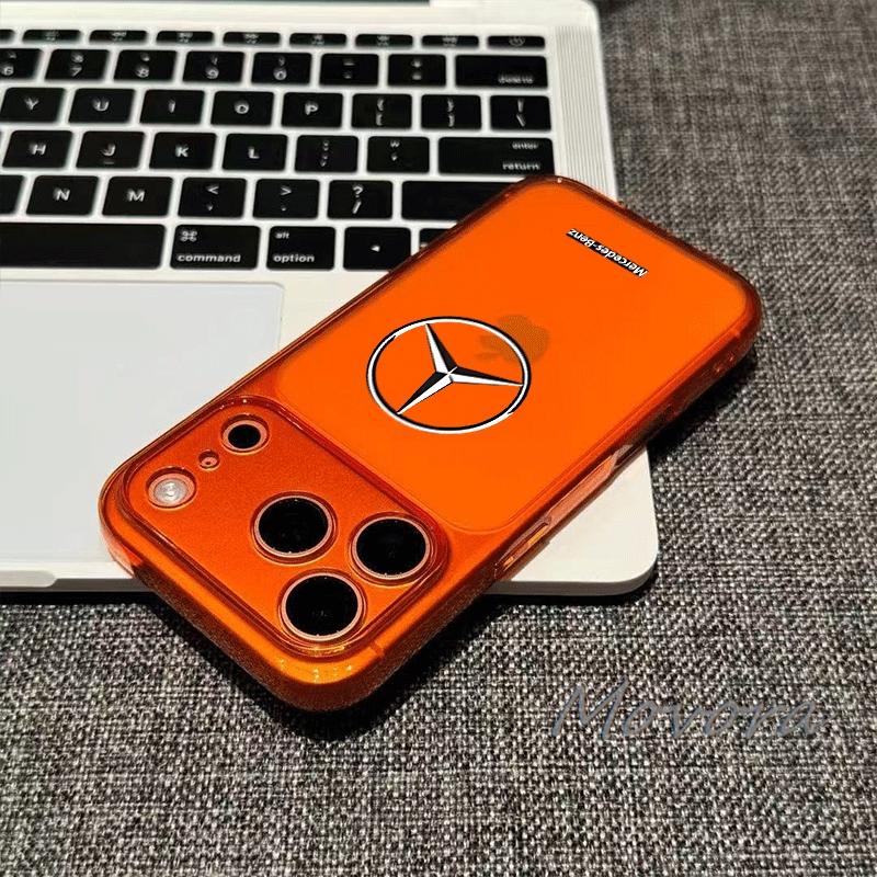 For Mercedes Benz AMG Car Backs For IPhone 17 16 15 14 13 12 11 Pro Max Plus Pro Corrugated Shockproof Matte Phone Cover Sticker UD4