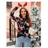 New Women's Jacquard Casual Sweater, Lazy Sweater, Christmas Autumn/Winter Women's Knitted Sweater Ropa Mujer Tendencia