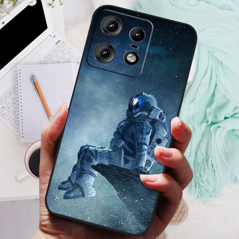 Etui na Moto Edge 50 Pro Luksusowe Zwierzęta Silikonowy Tylny Pokrowiec na Telefon Do Motorola Edge 50 Pro 5G Etui Ochronna Obudowa Edge50 pro