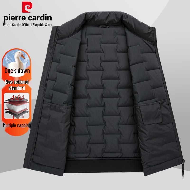 Pánská lehká péřová vesta Pierre Cardin se stojáčkem