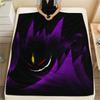 Gengar  Print Flannel Blanket, High Quality Comfortable for All Seasons, Home Decor, Warmth and Comfort