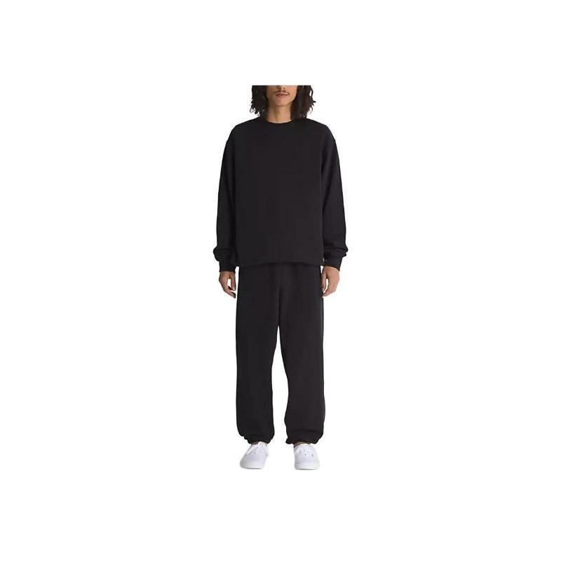 Vans Oryginalne Standardy Jednolity Kolor Luźny Krój Dzianinowe Spodnie Jogger Męskie Spodnie Czarne VN000G6HBLK