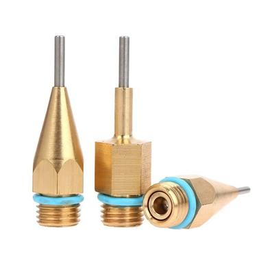 Brass Precision Hot Melt Glue Nozzle Head Jewelry Making Repair Accessories Glue Nozzle Head Diameter 1mm/1.3mm Nozzle