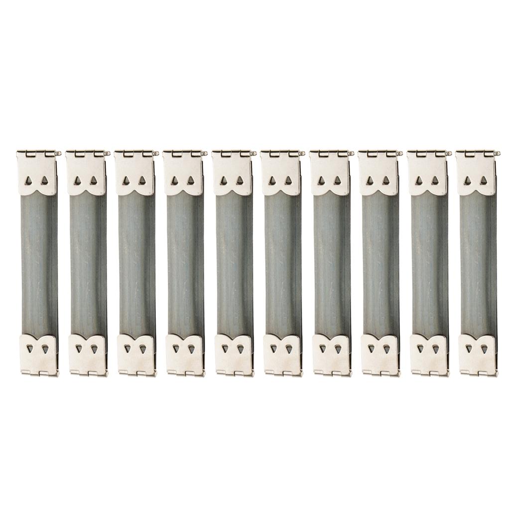 10x Shrapnel Purse Making Supplies Metal Frame , 8.5x1.4 cm