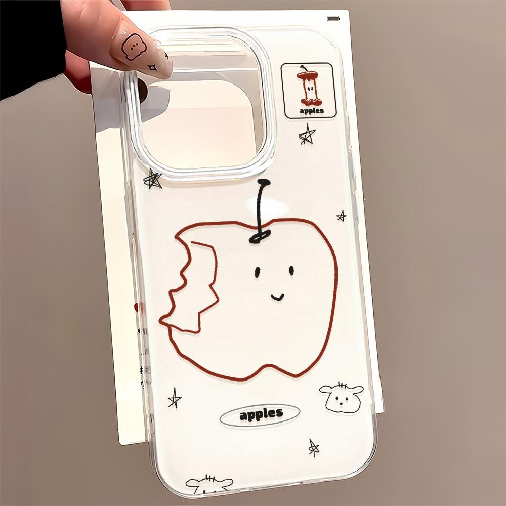 Painted Phone Case for iPhone 12 13 15 16 iPhone 16 12 13 14 15 Pro  14 15 16 Pro Max Coverage Shockproof Anti-Fingerprint Fresh Style Protective Case