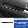 100% Real Carbon Fiber Dashboard Trim for Ford Explorer 2011-2019 Passenger Decor Strip, Glossy Epoxy Coating Interior
