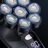 Upgrade Waterproof Rotary Shaving Equipment Multifunctional 8D Face Head Electric Shavers LED Display Electric Bald Head Shaver