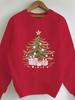 beautifully decorated Christmas tree 250g women's sweatshirts