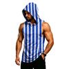 Men's Sleeveless Hoodie Muscle Fit Gym Tank Top Breathable Quick Dry Workout Vest for Fitness Training