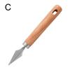 Taglia anguria Lama in acciaio inossidabile Manico in legno Multifunzionale Affetta frutta Utensile da cucina per la casa Taglio a cubetti di melone