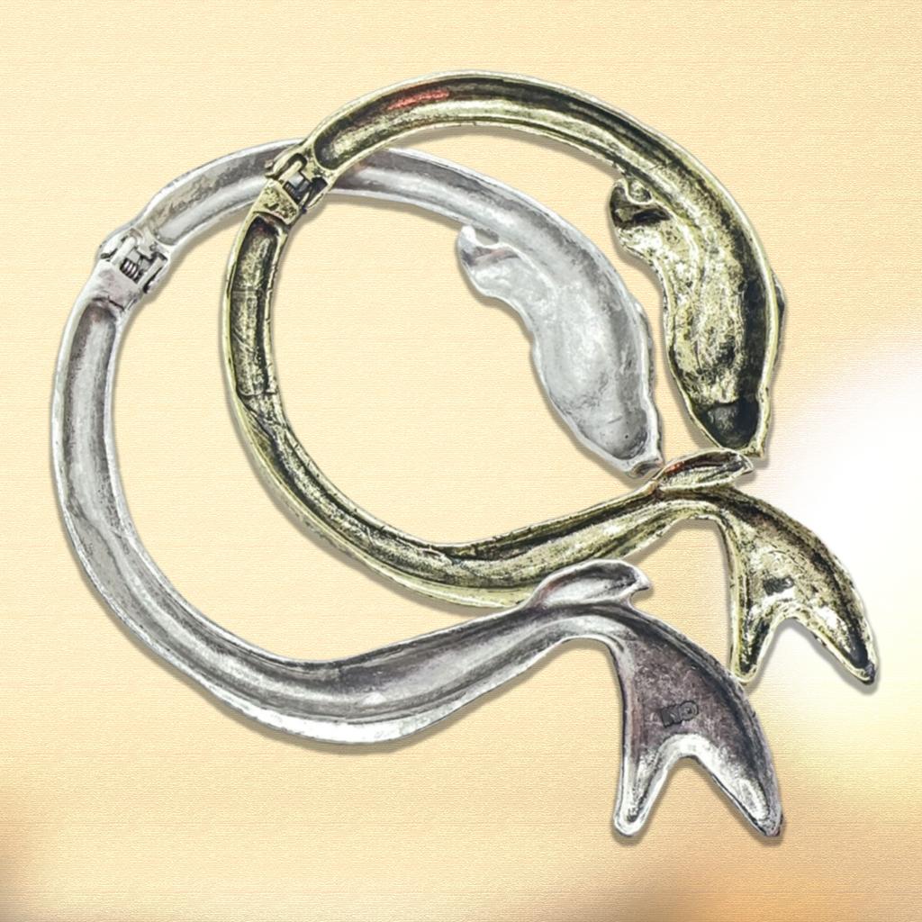 Iögonfallande Fisk Statement Halsband Överdimensionerat Fiskhalsband Legering Textur Unikt Halsband Kedja Smycken för Daglig Fest