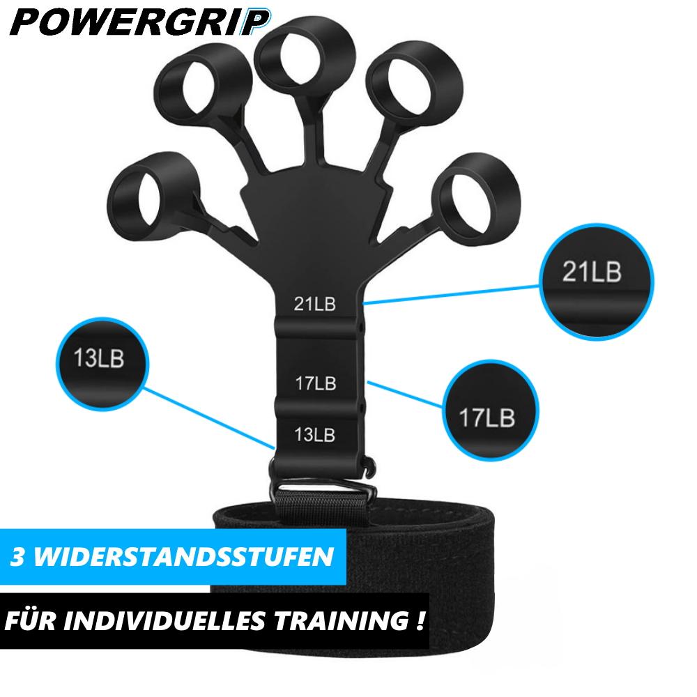 POWERGRIP Hand Trainer Strength Gripper Finger Trainer Forearm Trainer Adjustable