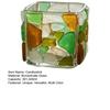 Meeresglas Teelichthalter Handgemachte Mediterrane Kerzenständer Naturinspirierter Kerzenhalter Einzigartiges Geschenk für Strandliebhaber