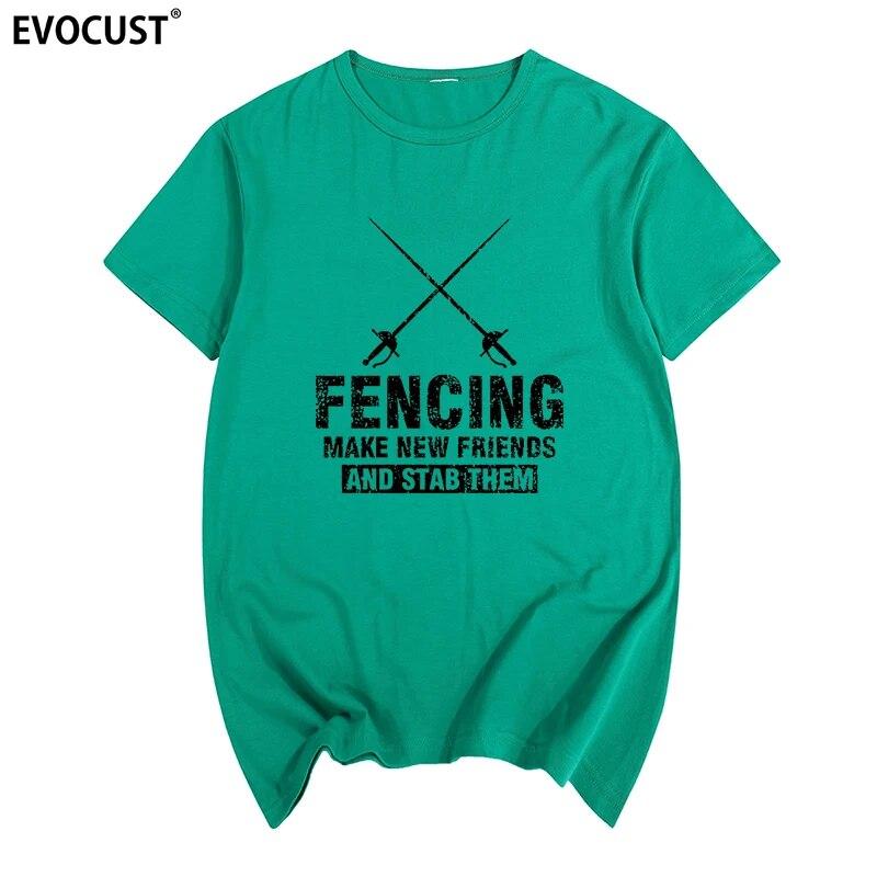 Fechten neue Freunde T-Shirt Baumwolle Unisex T-Shirt Neues TEE T-SHIRT Damen
