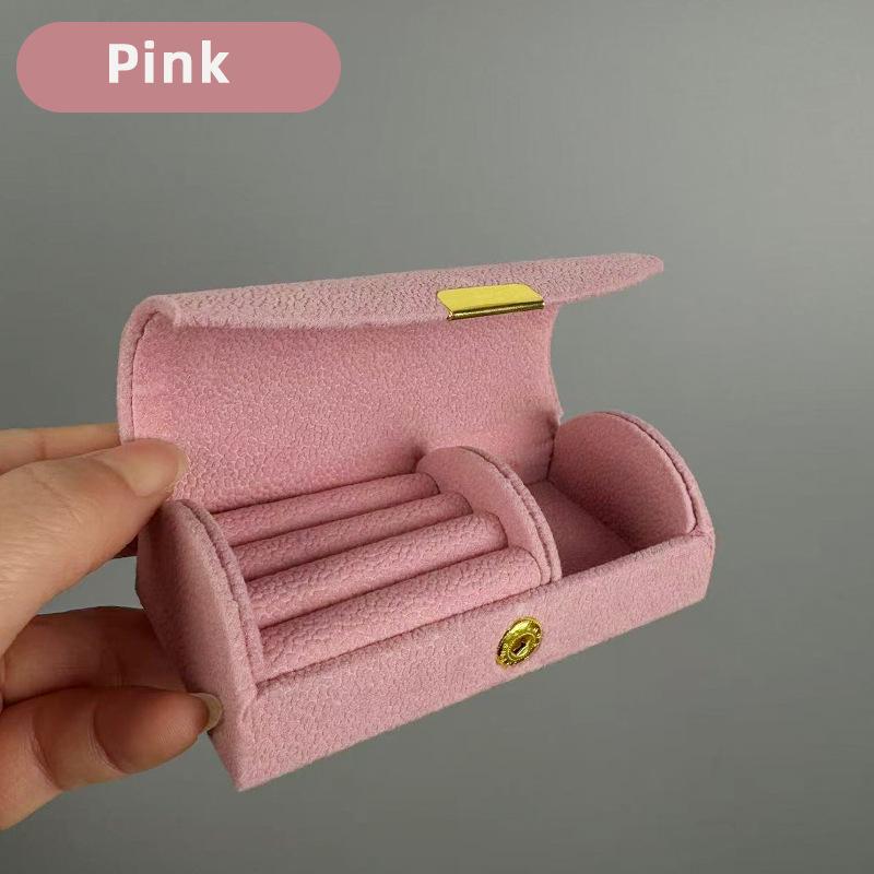 Elegant Compact Jewelry Box: Portable Storage for Rings, Necklaces, and Earrings
