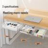 Adjustable Under-Desk Drawer: No Nails, No Drilling, Invisible Storage for Home or Office