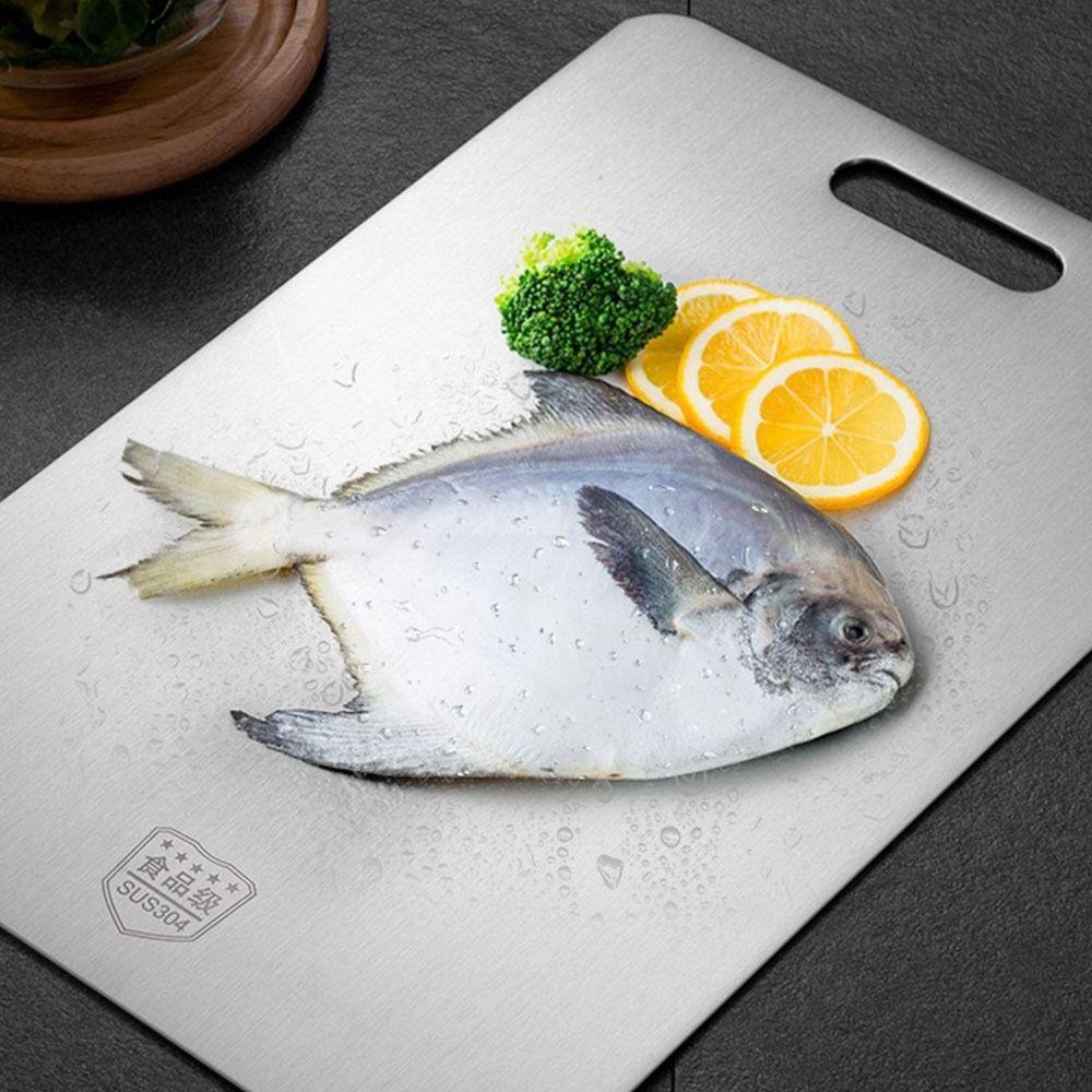 Stainless Steel Chopping Board Thickened Antibacterial and Mildew-proof Cutting Board Kitchen Accessories Double Sided