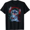 New Lilo & Stitch Gamer Glitch Headset and Controller Fashion Casual T-Shirt S-4XL Four Seasons Unisex