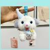 Adorable Plush Dog Keychain Accessory Cute Cartoon Puppy Toy For Gifts And Collectibles