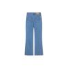 Li Ning Plain Mid-Rise Straight Leg Jeans Women Jeans Light-Denim-Blue AJQT372-1