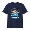 Team Boy Baby Gender Reveal Party Announcement T Shirt vintage Washed Stylish graphic Soft designer clothes Casual Comfortable